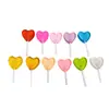 Resina Simulada Translúcida Brillo Fino Forma de Corazón Paleta de Caramelo DIY Pendientes Creativos Pinzas para el Cabello Llavero Accesorios de Joyería Materiales