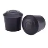 Cubierta protectora de goma negra redonda para patas de mesa y silla, cubierta protectora resistente a rayones para el suelo