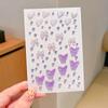 Pasta de maquiagem infantil Face Diamond Face Accessories Pasta de rosto Diamond Shattered Diamond Lantejoulas Maquiagem para os olhos Butterfly Bright Rhinestone Performance Face Paste