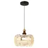 Lámpara Colgante de Lujo Ligero Estilo Francés de una Sola Cabeza, Lámpara de Mesita de Noche Minimalista Moderna, Luminaria Colgante Única para Comedor, Barra de Bar, Vestíbulo