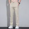 Pantalones Casuales de Algodón para Hombre, Nuevos y Modernos de Verano 2026, Delgados, Transpirables, Absorbentes del Sudor, Frescos y Elegantes para Hombre