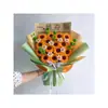 Rostro al sol Bouquet de Examen de Admisión Universitaria Girasol Primer Lugar Bouquet Tejido a Mano DIY Limpiapipas Despedida