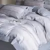 Juego de cuatro piezas simple y de alta gama 100% algodón puro engrosado cepillado, ropa de cama cálida para otoño e invierno estilo botón, impresión digital 100% algodón