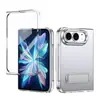 Adecuado para funda de teléfono plegable Apple Duo con soporte integrado, cobertura total, anticaídas y protección de película integrada para iPhone Duo