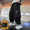 Z1345 Ropa de una pieza de forro polar para niños y niñas, pantalones casuales tipo legging para niños medianos y grandes, forrados de forro polar, engrosados, invierno, nueva moda