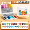 Caneta Marcadora Acrílica de Ponta Macia Líquida Reta, Opaca, Empilhável e Cor Complementar, 36 Cores, 60 Cores, Caneta de Tinta, Pincel para Estudante