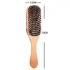 Cepillo de barba con cerdas de cerdo, cepillo para esculpir y peinar, cabezal de aceite, cepillo para limpiar cabello roto, cepillo doble de haya, fabricantes de herramientas de peluquería