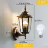 Luminária de Parede Externa Solar Lâmpada de Pátio Rústica Lâmpada de Parede Externa Villa Lâmpada de Parede Super Brilhante Lâmpada de Escada de Casa Varanda Sala de Sol