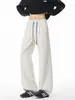 Colección Otoño 2026: Pantalones largos de pierna recta, sin dobladillo, con bloques de color, tallas M-5XL, HK26988 - Especial P22