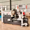 Torno para Flanges CK61125, um torno CNC para flanges de disco de metal de tamanho completo, montado no chão, é fornecido pelo fabricante