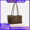 Bolso de mano de verano nuevo tejido hueco transfronterizo para mujer, bolso de mano de alta gama para madre e hija, bolso de hombro, bolso de mano