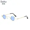 Óculos de Sol Redondos Retro Ultra Pequenos para Homens e Mulheres, Óculos Mini Redondos Estilo Príncipe, Óculos de Sol Hip-Hop