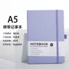 Caderno A5 Transfronteiriço com Elástico, Logo Personalizável, Simples e Elegante para Negócios, Caderno de Reunião de Negócios Espessado de Alta Qualidade