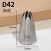 1M 6 Dente Bolo Decorativo Cookie Rose Creme Cozimento DIY Ferramenta 304 Aço Inoxidável Boca Decorativa Coleção Média