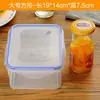 Caja de Almacenamiento para Refrigerador de Grado Alimenticio Espesa Sellada Caja para Mantener Fresco Caja de Plástico para Almuerzo Caja para Almacenamiento de Frutas Apta para Microondas