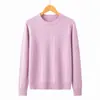 Suéter Feminino Gola Redonda Pulôver Tricô Trançado Moda Outono Inverno Malha Solta Camada Base