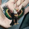 Nuevo colgante transfronterizo de acrílico con forma de águila en vuelo de ala plana para coche