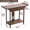 Mesa para Recibidor Moderno Simple de Pared de Madera Maciza con Vitrina y Vista Lateral Estante Zen de Almacenamiento Estrecho Consola Chinoiserie Nueva