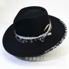 Tendencia de personalidad de la moda europea y americana transfronteriza sombrero de fieltro diseño original sombrero fedora temperamento británico sombrero de lana outlet de fábrica