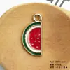Aceite de gota de fruta aleación accesorios pendientes de botón DIY accesorios de joyería pendientes hechos a mano pendientes gancho de oreja paquete de materiales