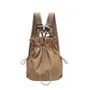 Mochila versátil transfronteriza japonesa y coreana, adecuada para estudiantes universitarias, para ir al trabajo, con cierre de cordón, se puede usar como bolso de un solo hombro o de doble hombro, ligera