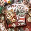 Série Quente de Natal Estilo Simples Pequenos Presentes de Natal Planner Conjunto de Caixa de Presente Materiais de Planner para Meninas Artísticas