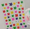 Adesivos de Unha com Rosto Sorridente de Dopamina Estilo Coreano Flor Emoji Fofa Unhas Usáveis Adesivos de Unha DIY Estilo CA