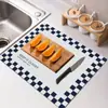 Tapete Drenante para Fregadero de Cocina Tapete Aislante de Calor para Vajilla Absorbente y de Secado Rápido Posavasos Doméstico Resistente al Frote Prueba de Aceite Secado sin Lavado Manteles Individuales para Encimera
