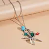 Collar Metálico Imitación Perla Corazón Estrella de Mar Concha Europeo y Americano, Collar Personalizado Estilo Vacaciones Dopamina de Gama Alta para Mujeres