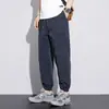 Pantalones de verano para hombre, finos, multibolsillos, rectos, de seda helada, holgados, informales, de secado rápido