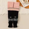 Novas Leggings Grossas Infantis para Meninas Outono/Inverno 2026, Leggings Quentes com Forro de Lã, Meias Ruffle Patchwork para Bebês
