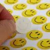 Etiquetas Adhesivas de Cara Sonriente Transparentes, Pegatinas de Plástico, Venta Directa de Fábrica al por Mayor, Pedido Mínimo de Pequeña Cantidad