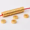 Cuentas Espaciadoras Rectas Chapadas en Oro, Cuentas de Ábaco, Cuentas Sueltas, Cuentas para Manualidades, Cuentas de Oración Budista, Accesorios para Pulseras, Collares
