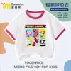 Minecraft Mc Merchandising Roupas Camiseta de Manga Curta Infantil Verão Meninos e Meninas Blusa de Manga Raglan Camiseta Básica Infantil 7