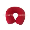 Almohada de Aire Inflable de PVC Redonda Almohada Afelpada Almohada Inflable con Bomba Manual Almohada para Ver la Televisión Set de Viaje Almohada