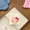 Pinza para el pelo nueva y dulce de Kt coreana, pinza para el pelo de tela bordada con lazo, pinza para el pelo de goma, cuerda para el pelo, tocado para niños y niñas