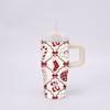 Copo Isolado de 14 oz Série Desenho Animado Natal Halloween Aço Inoxidável Mini Alça Personalização Multicolor