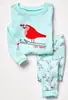 Ropa Nueva de Manga Larga para Niñas y Bebés Oruga Colorida de Dibujos Animados Conjunto de Ropa para el Hogar Pijama K240