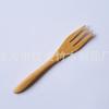 Tenedor Creativo de Bambú, Tenedor de Bambú de Tres Púas, Vajilla de Bambú, Cuchillo y Tenedor para Bistec, Tenedor de Madera para Ensalada y Fruta, Tenedor para Pastel, Cuchillo y Tenedor de Bambú