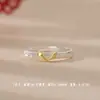Anéis de Casal Originais S999 Prata Pura Carpa Lava, Estilo Chinês Único Temáticos da Floresta Anéis Personalizados de Boa Sorte, Atacado