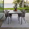 Silla de Ratán para Exterior Personalizada Combinación de Mesa de Comedor Balcón Patio Jardín Ocio Silla de Ratán Mesa y Sillas para Restaurante al Aire Libre