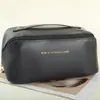 Bolsa Almofada Rede Bolsa de Maquiagem PU Armazenamento de Cosméticos Grande Capacidade Necessaire de Viagem Portátil Bolsa de Armazenamento Bolsa de Armazenamento