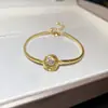 Moda Transfronteriza Europea y Americana Forma de Serpiente de Circonita Pulsera Geométrica Lujo Ligero Sensación de Alta Gama Pulsera Diseño de Nicho Joyería de Mano de Moda para Mujeres
