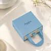 Caja de joyería extraíble con textura de papel perlado, caja de embalaje para joyería para pendientes, anillos, collares, caja de regalo, pulsera, caja extraíble de joyería