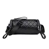 Bolsa Cruzada Romboidal de Alta Gama Nueva para Primavera y Verano para Mujer, Bolso Cruzado de Hombro Versátil, Bolso Cruzado Cilíndrico, Bolso Almohada
