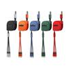 Cable de datos de carga rápida Moon Telescopic de 100 W, uno a tres, para Android y Apple, tipo C, tres en uno