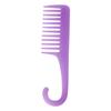 Pente Curvo Grande Colorido para Cabelos Longos, Pente Curvo de Dentes Largos para Partição com Gancho para Homens e Mulheres, Pente de Plástico Doméstico