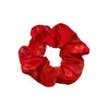 Laços de Cabelo de Natal Novos Tecido de Cetim Estampado Transfronteiriço Acessórios de Cabelo de Halloween Festival Laços de Cabelo de Intestino Grosso Círculos Flocos de Neve