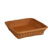 Cesta de Pan Tejida de Ratán Imitación Cesta de Snacks Cesta de Exhibición de Supermercado Cesta de Exhibición Cesta de Almacenamiento Cesta de Frutas Cuadrada de Ratán