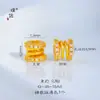 Tienda de oro Puzuo con accesorios DIY de oro de arena amor resorte rollo serpiente a través del agujero cuenta espaciadora espaciador pulsera collar mujer